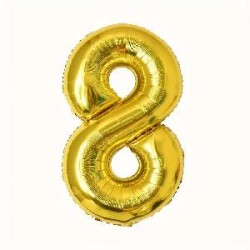 -GLOBO FOIL NUMERO 8 DE 45 CM