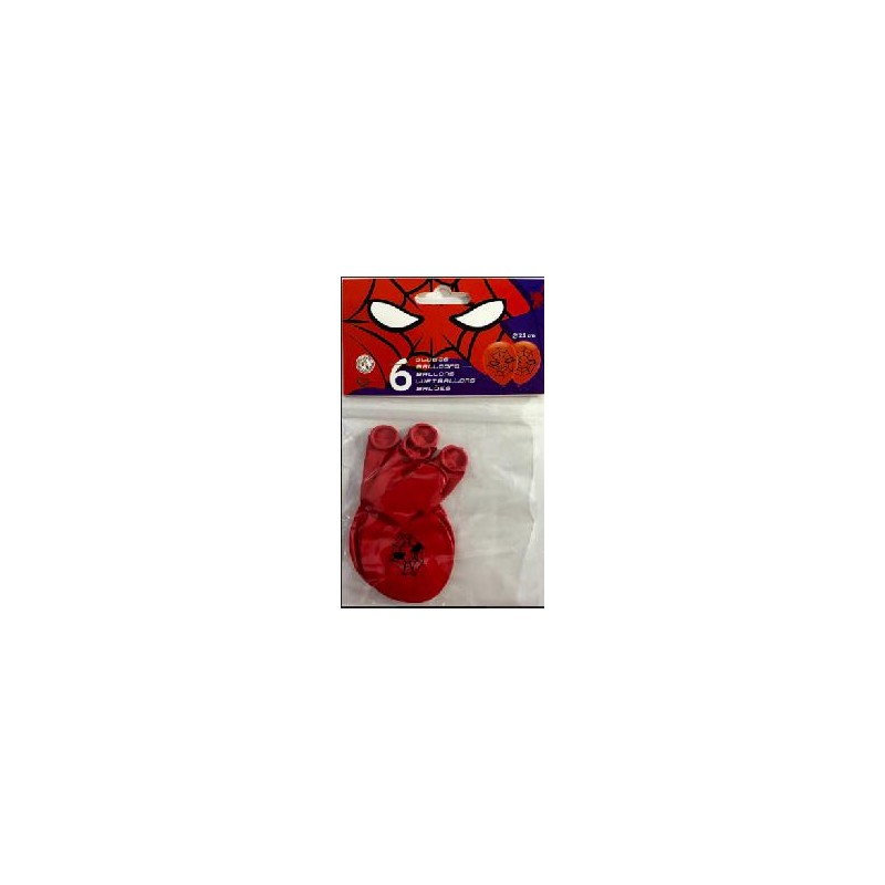 -SET GLOBOS SPIDERMAN 25 CM.