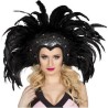 -TOCADO BRASILEÑO PLUMAS NEGRAS
