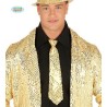 -CORBATA LENTEJUELAS ORO 35CM