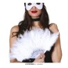 -ABANICO PLUMAS LARGAS BLANCO