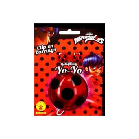 SET YO-YO & PENDIENTES LADYBUG INF