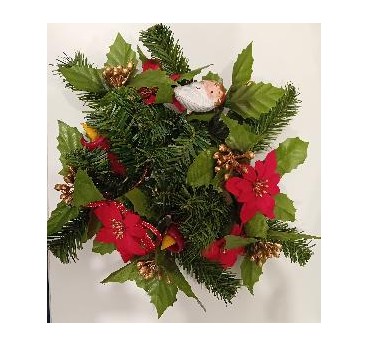 -CORONA DE NAVIDAD DE PAPA NOEL