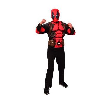 -SET TOP Y MASCARA DEADPOOL ADULTO