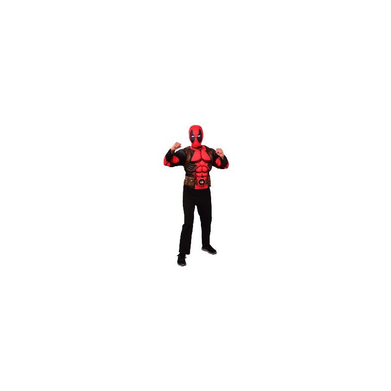 -SET TOP Y MASCARA DEADPOOL ADULTO