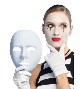 MASCARA BLANCA CARA COMPLETA