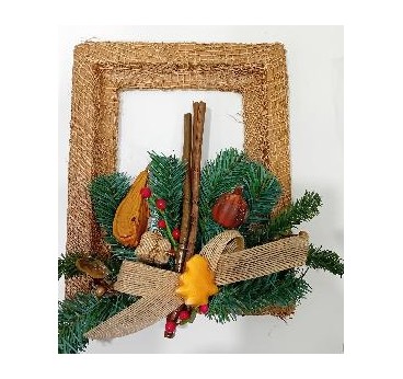 -CORONA DE NAVIDAD DE FRUTAS