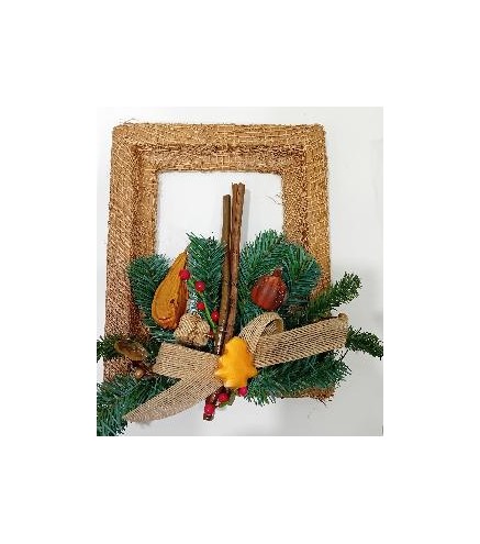 -CORONA DE NAVIDAD DE FRUTAS
