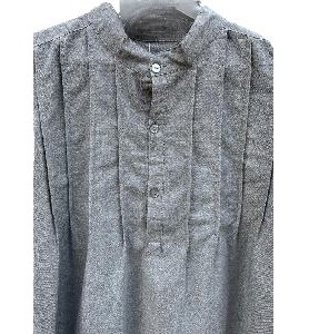 CAMISA HOMBRE SEMILINO GRIS T-L