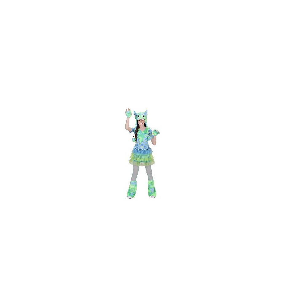 -DISFRAZ CHICA MONSTRUOSA VERDE 4-5