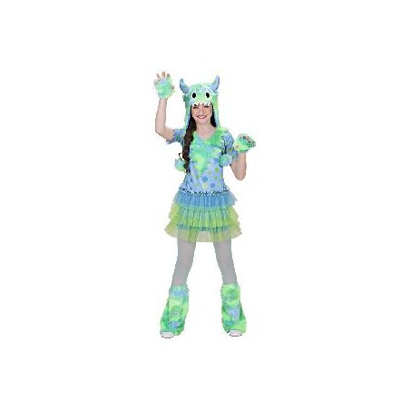 -DISFRAZ CHICA MONSTRUOSA VERDE 4-5