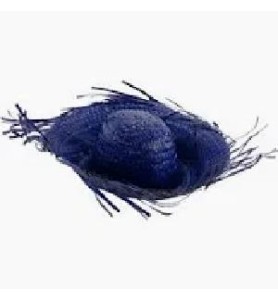 -SOMBRERO DE PAJA AZUL