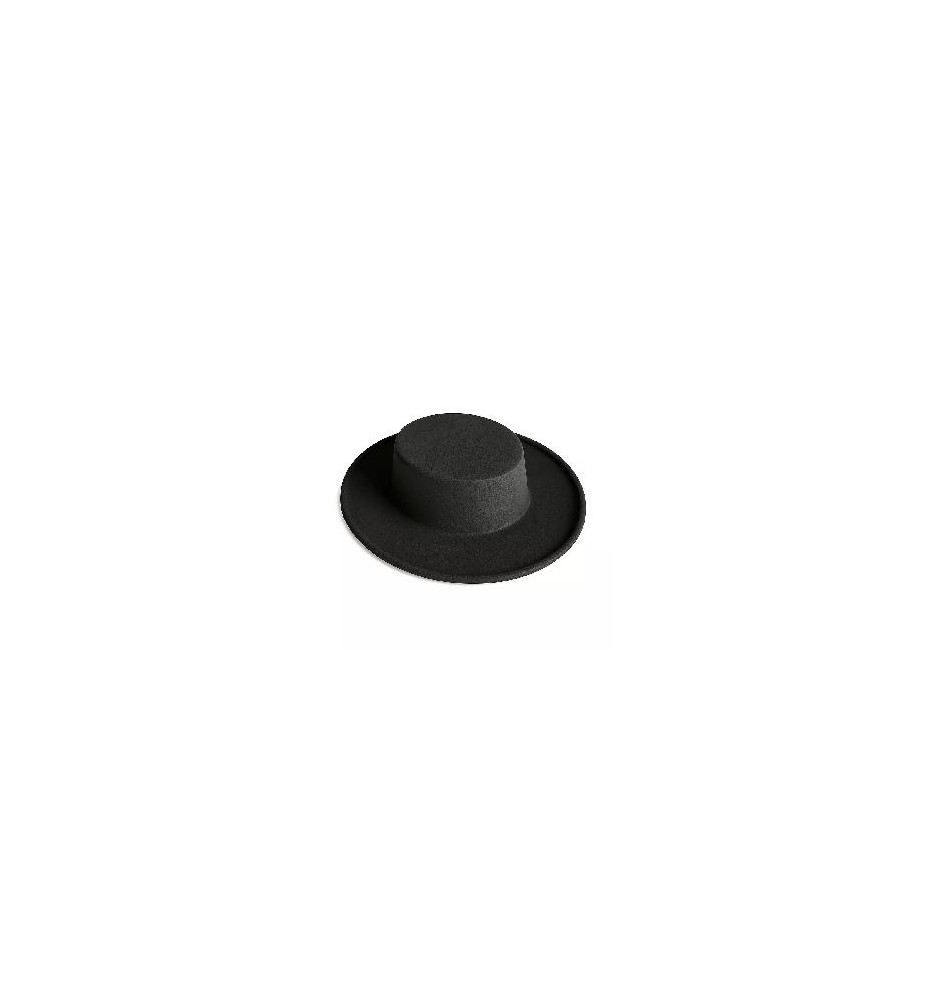 -SOMBRERO CORDOBES FLOCADO NEGRO