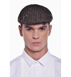 -GORRA CAMPERA GRIS DE RAYAS