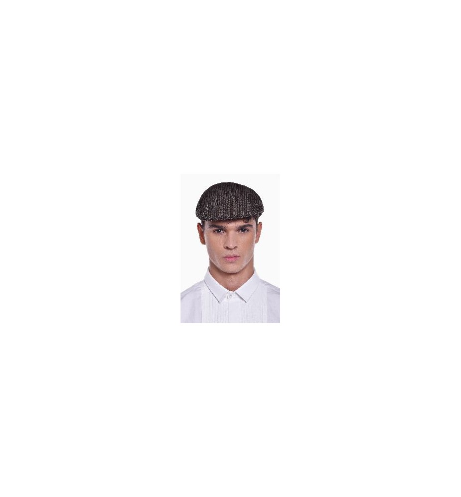 -GORRA CAMPERA GRIS DE RAYAS