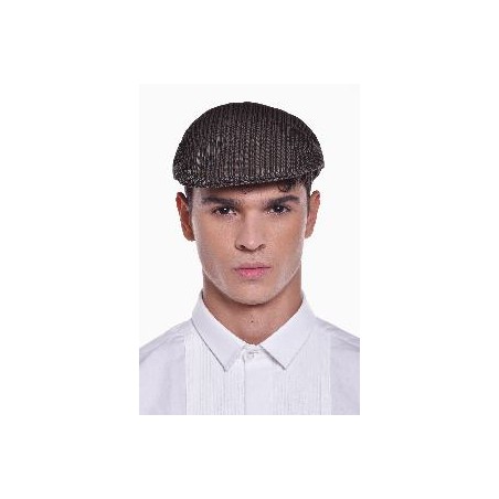 -GORRA CAMPERA GRIS DE RAYAS