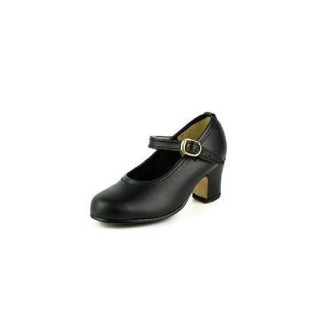 -ZAPATO FLAMENCO NEGRO TACON BAJO 41