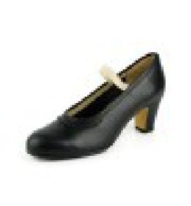 -ZAPATO FLAMENCO NEGRO TACON BAJO 38