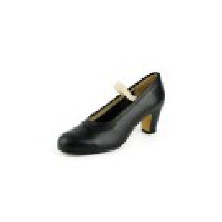 -ZAPATO FLAMENCO NEGRO TACON BAJO 38