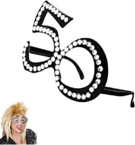 -GAFAS FIESTA 50 NEGRAS