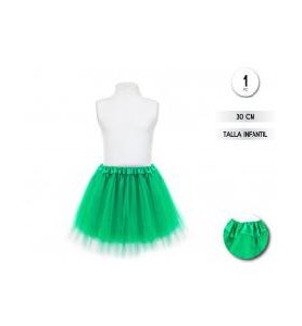 -TUTU VERDE INFANTIL 30 CM