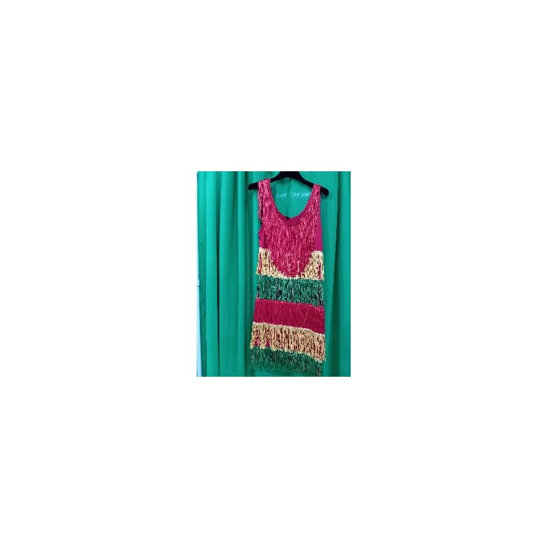 -VESTIDO MUJER FLECOS