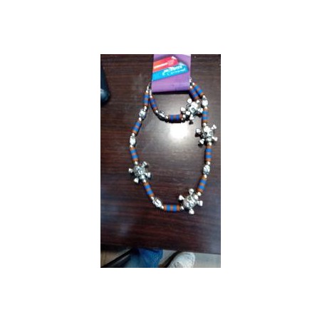 -COLLAR Y PULSERA CALAVERAS PIRATA