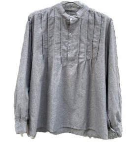 CAMISA HOMBRE SEMILINO GRIS T-M