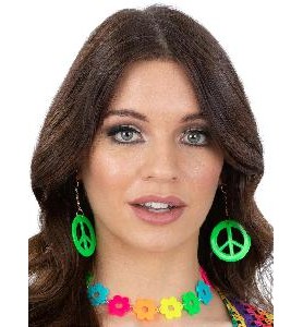 -PENDIENTES HIPPIE VERDE