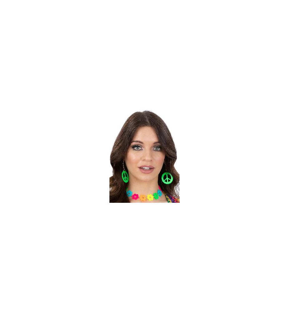 -PENDIENTES HIPPIE VERDE