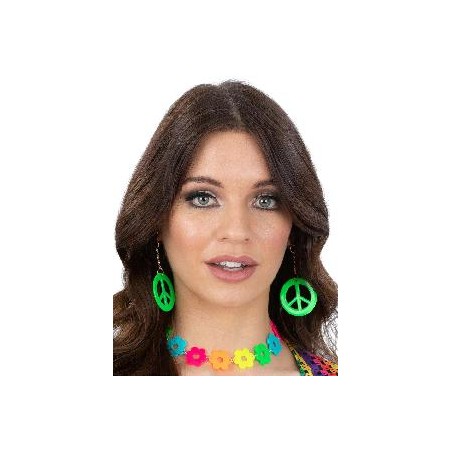 -PENDIENTES HIPPIE VERDE