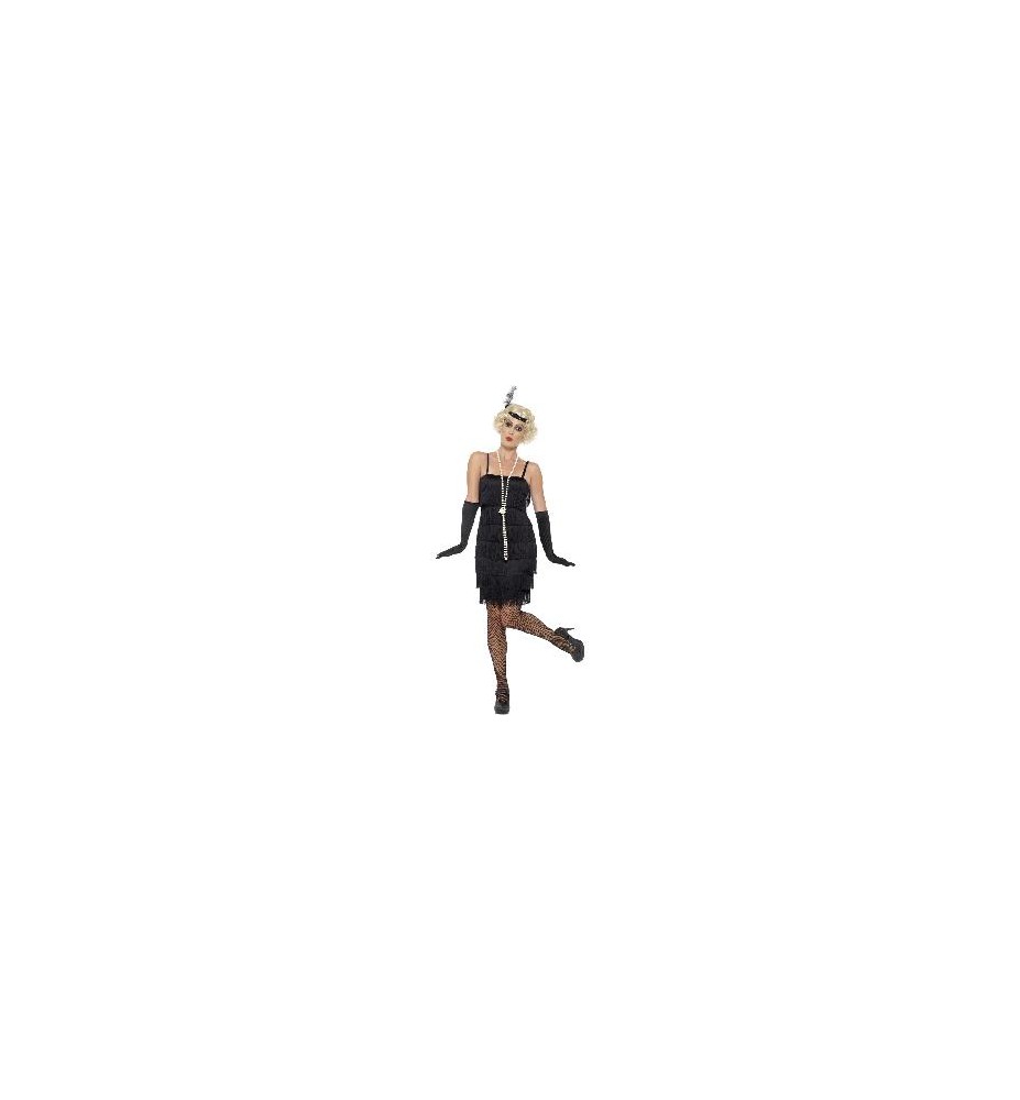 -DISFRAZ CHARLESTON NEGRO 2XL