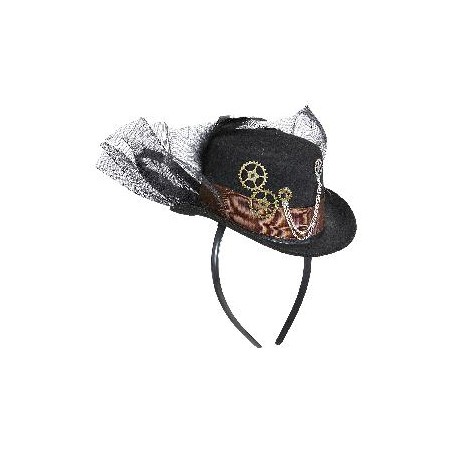 -DIADEMA MINI CHISTERA STEAMPUNK