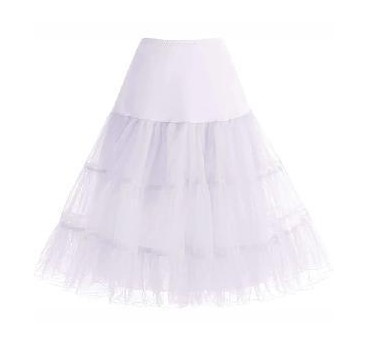 -CAN-CAN BLANCO 65 CM TALLA S
