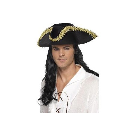 -SOMBRERO PIRATA NEGRO