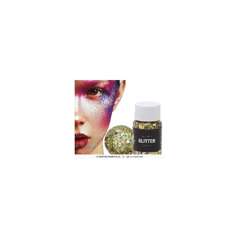 -GEL CON GLITTER ORO