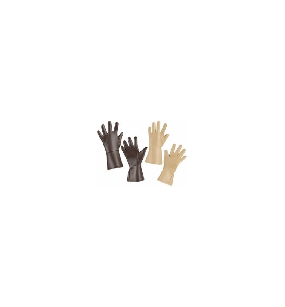 -GUANTES NEGROS SÍMILPIEL
