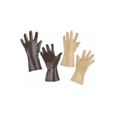 -GUANTES NEGROS SÍMILPIEL
