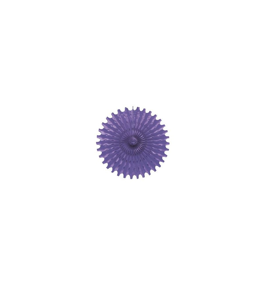 -SET 1 ABANICO Y 2 POMPONES MORADO
