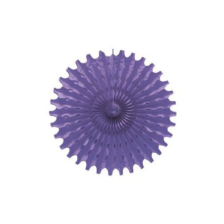-SET 1 ABANICO Y 2 POMPONES MORADO