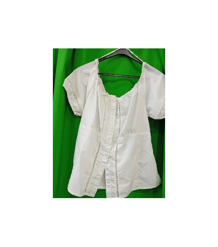-BLUSA BLANCA TIROLESA L