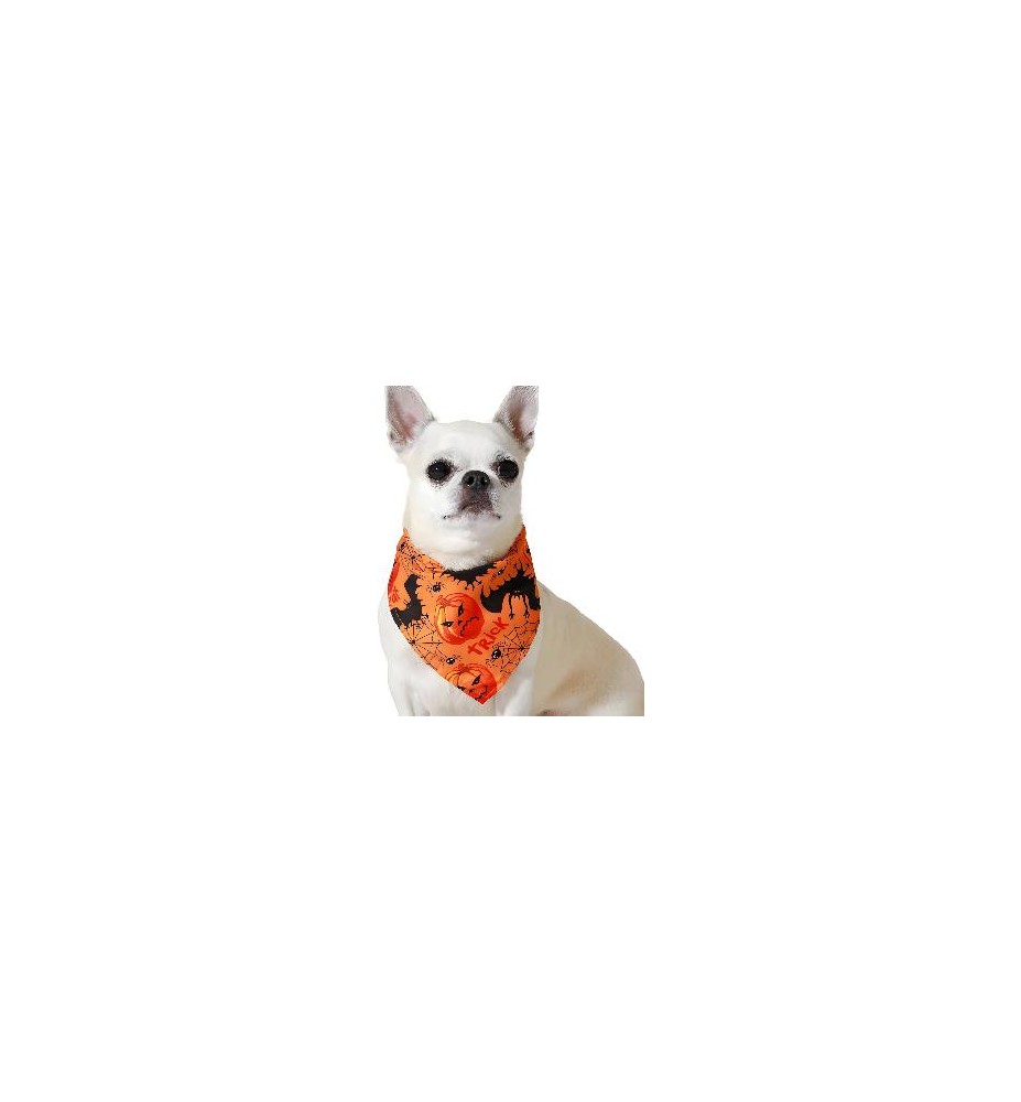 -PAÑUELO 60X45CM HALLOWEEN NARANJA