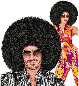 -PELUCA AFRO NEGRA GRAN TAMAÑO