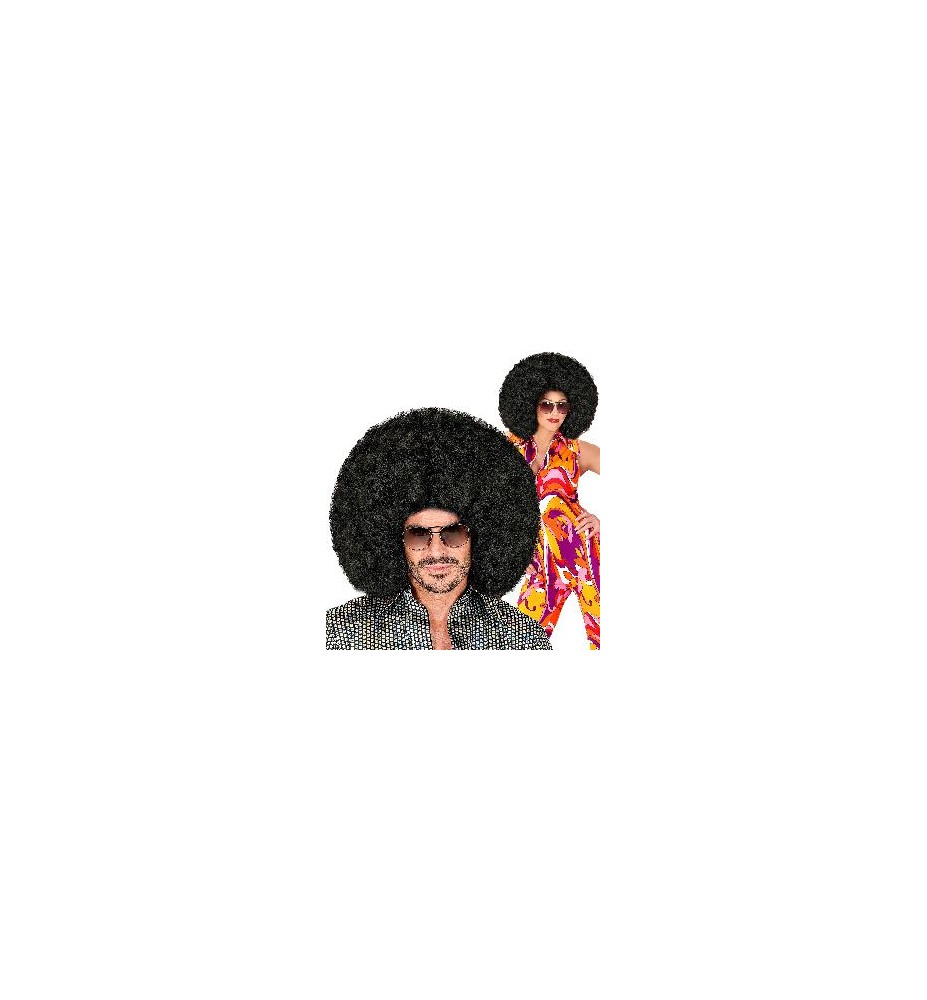 -PELUCA AFRO NEGRA GRAN TAMAÑO