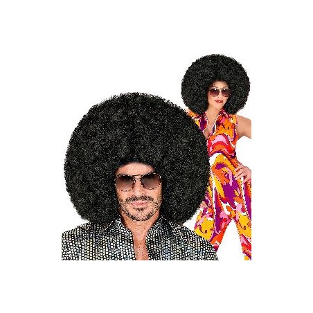 -PELUCA AFRO NEGRA GRAN TAMAÑO