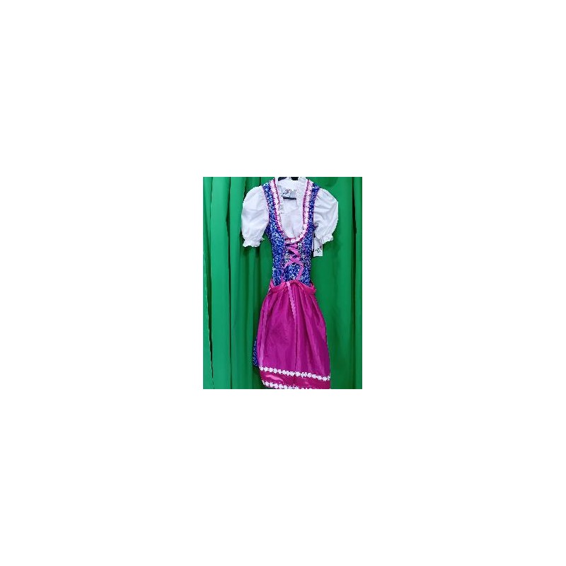 -VESTIDO TIROLESA FUCSIA 36