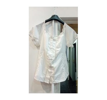 -BLUSA BLANCA TIROLESA XL