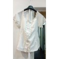 -BLUSA BLANCA TIROLESA XL