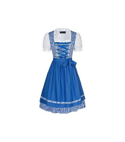 -VESTIDO TIROLESA AZUL 36