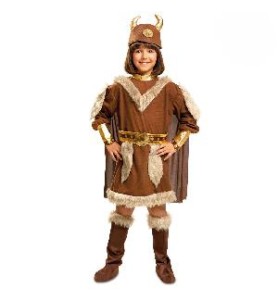 -DISFRAZ VIKINGA 7-9 AÑOS